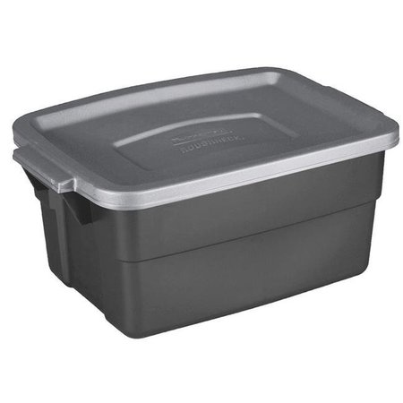 RUBBERMAID Storage Box Bin Organizer, Gray, Polyethylene 6137053